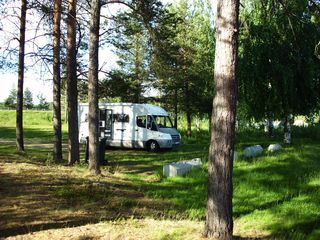 Badeplatz bei Hardas am Luleälven